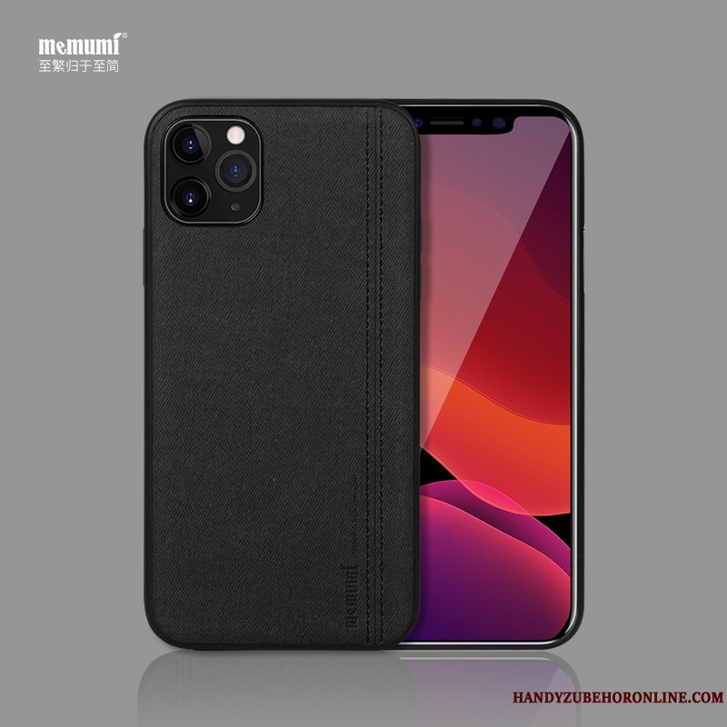 Etui iPhone 11 Pro Max Tasker Anti-fald Lærred, Cover iPhone 11 Pro Max Beskyttelse Trend Grøn