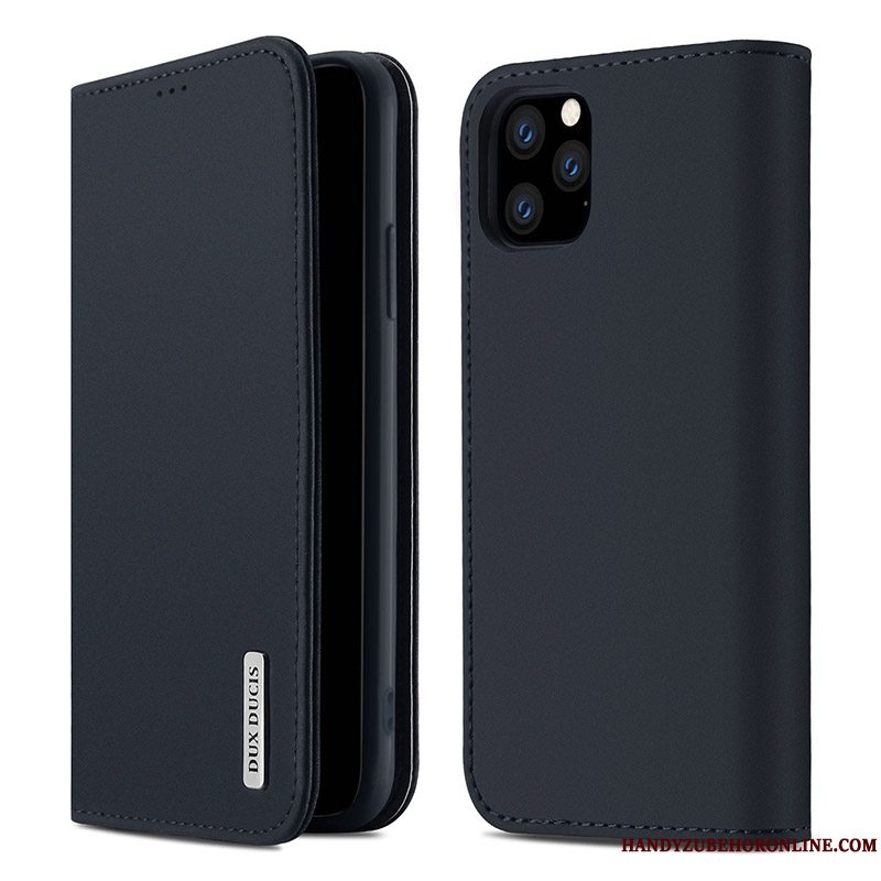 Etui iPhone 11 Pro Max Tasker Ny Anti-fald, Cover iPhone 11 Pro Max Læder Rød Telefon