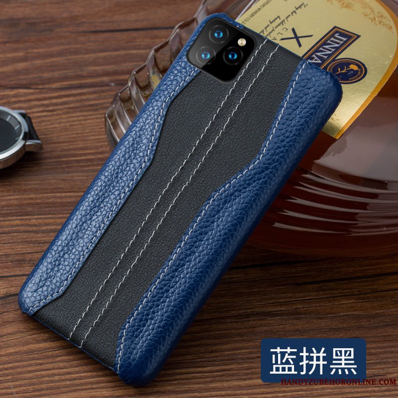 Etui iPhone 11 Pro Max Tasker Telefonblå, Cover iPhone 11 Pro Max Luksus Trendy Hård