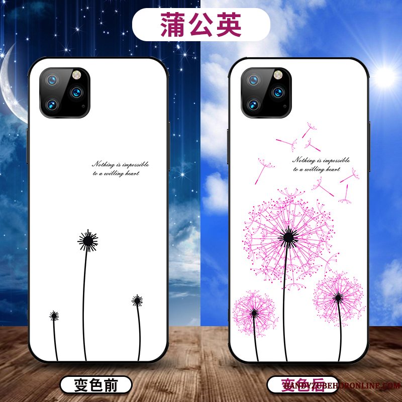 Etui iPhone 11 Pro Max Tasker Tynd Af Personlighed, Cover iPhone 11 Pro Max Kreativ Trendy Hvid