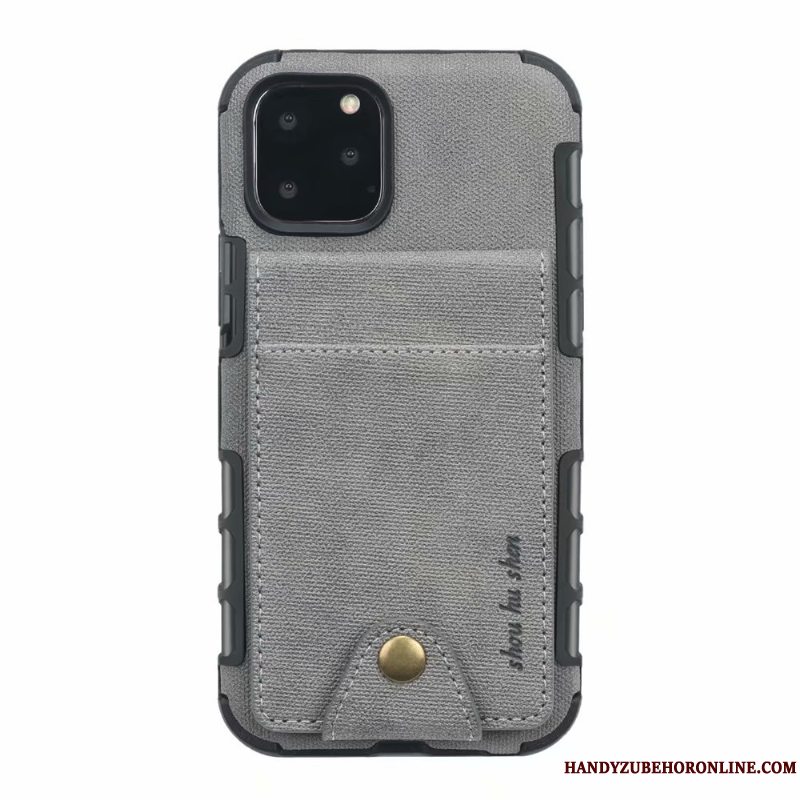 Etui iPhone 11 Pro Max Tegnebog Telefonrød, Cover iPhone 11 Pro Max Tasker Kort