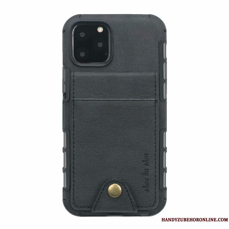 Etui iPhone 11 Pro Max Tegnebog Telefonrød, Cover iPhone 11 Pro Max Tasker Kort