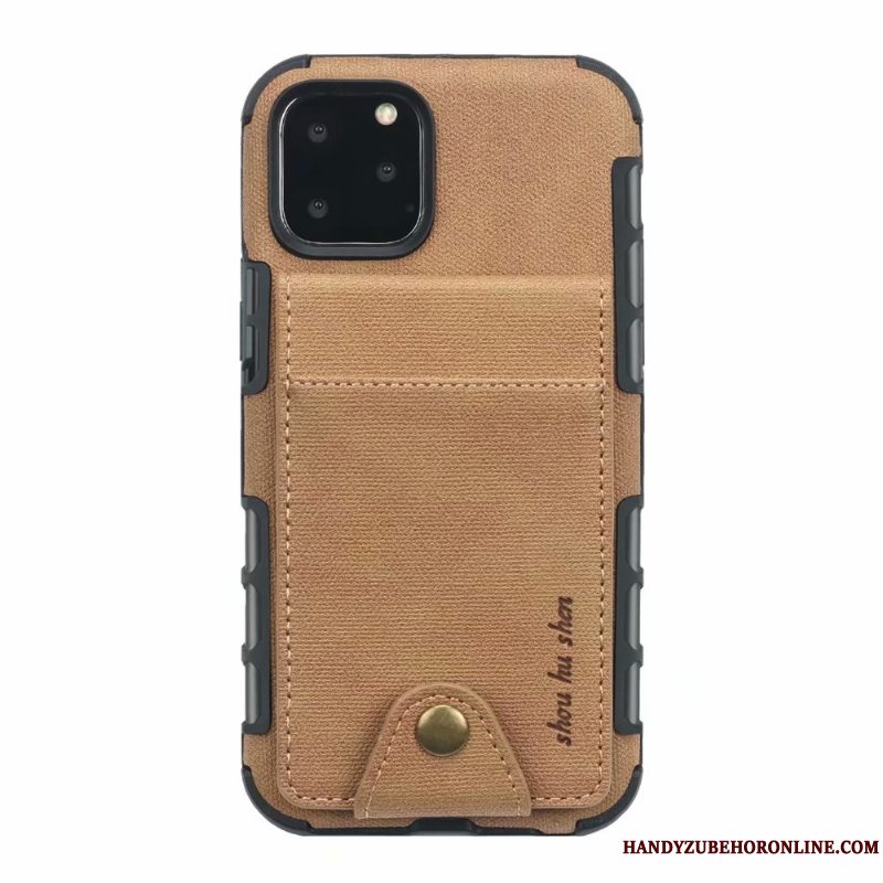 Etui iPhone 11 Pro Max Tegnebog Telefonrød, Cover iPhone 11 Pro Max Tasker Kort