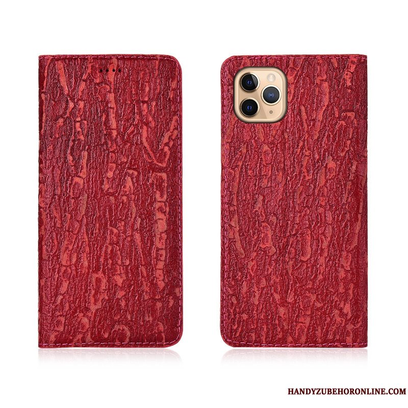 Etui iPhone 11 Pro Silikone Anti-fald Telefon, Cover iPhone 11 Pro Kreativ Tree Rød