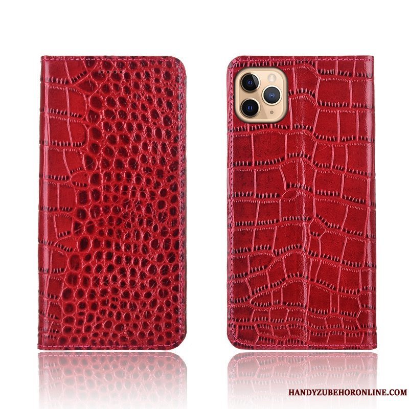 Etui iPhone 11 Pro Silikone Krokodille Anti-fald, Cover iPhone 11 Pro Læder Telefon