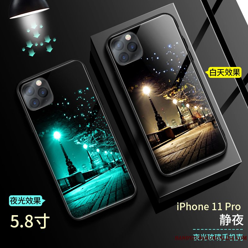 Etui iPhone 11 Pro Silikone Ny Trendy, Cover iPhone 11 Pro Anti-fald Net Red