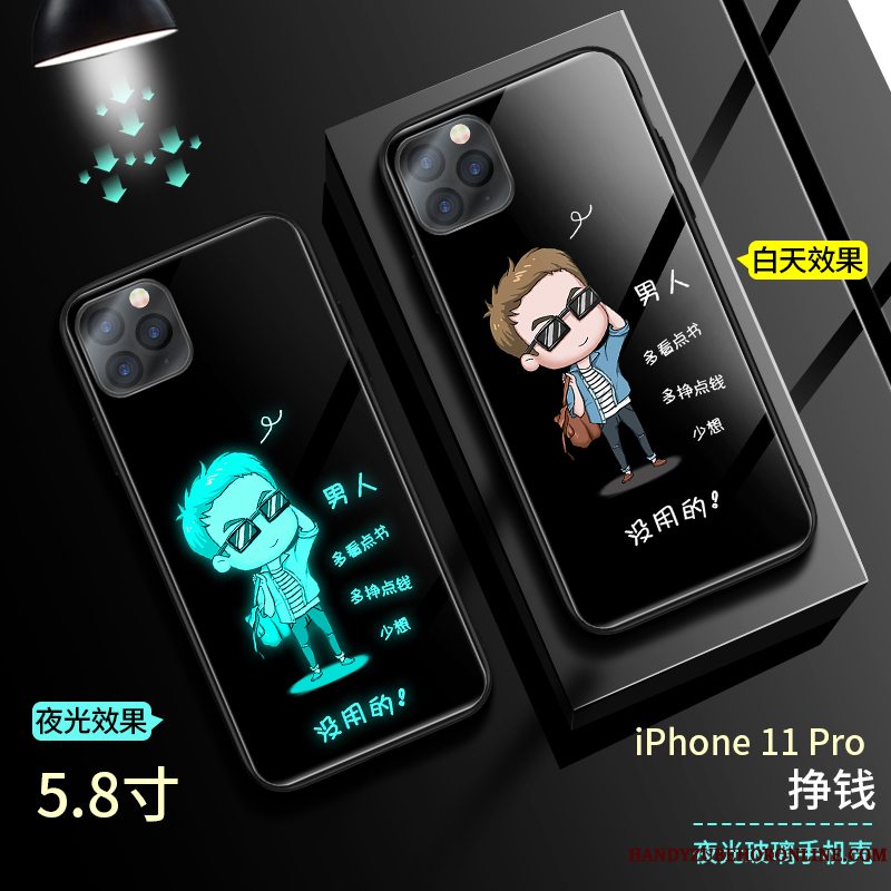 Etui iPhone 11 Pro Silikone Ny Trendy, Cover iPhone 11 Pro Anti-fald Net Red
