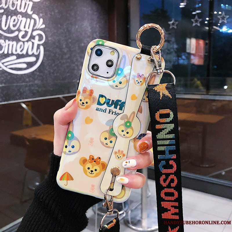 Etui iPhone 11 Pro Silikone Trendy Telefon, Cover iPhone 11 Pro Kreativ Hjerte Hængende Ornamenter