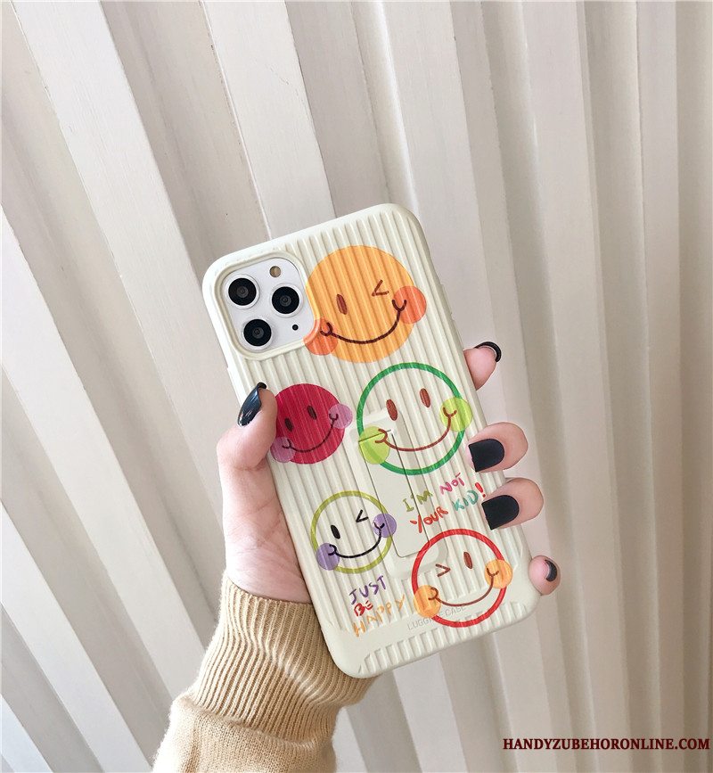 Etui iPhone 11 Pro Tasker Smuk Anti-fald, Cover iPhone 11 Pro Support Smiley Telefon