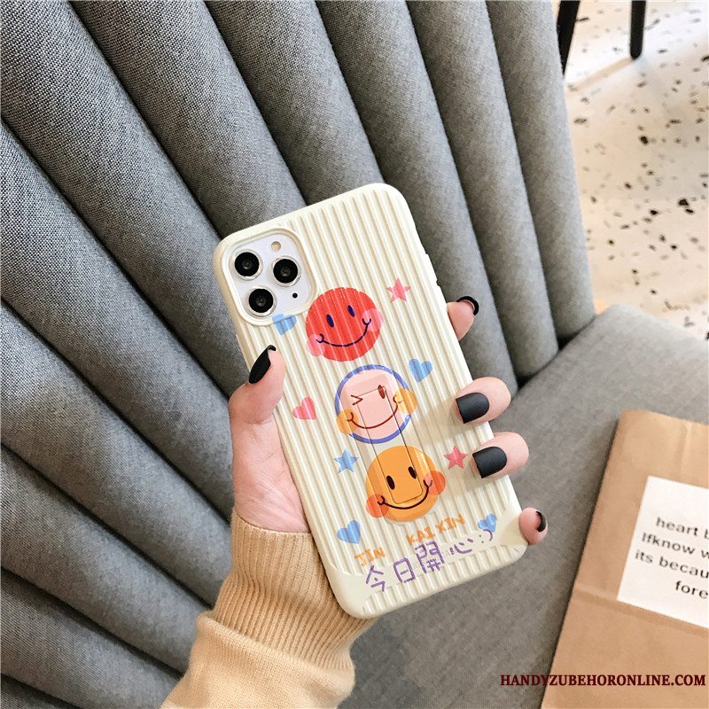 Etui iPhone 11 Pro Tasker Smuk Anti-fald, Cover iPhone 11 Pro Support Smiley Telefon