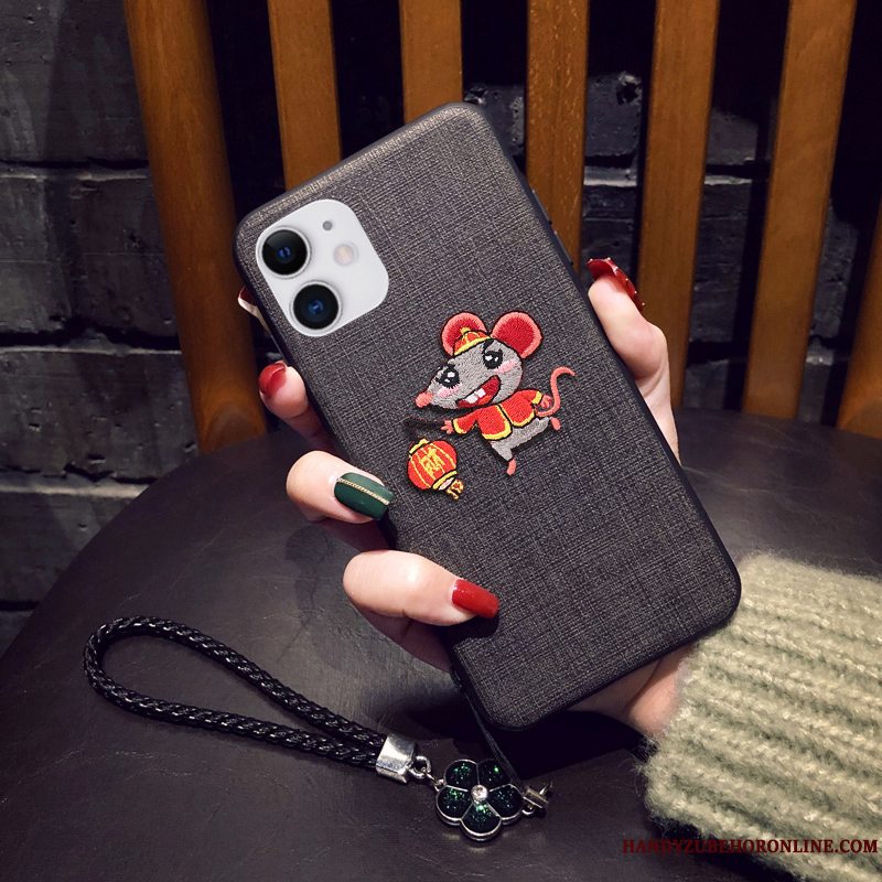 Etui iPhone 11 Silikone Elskeren Anti-fald, Cover iPhone 11 Cartoon Telefonaf Personlighed