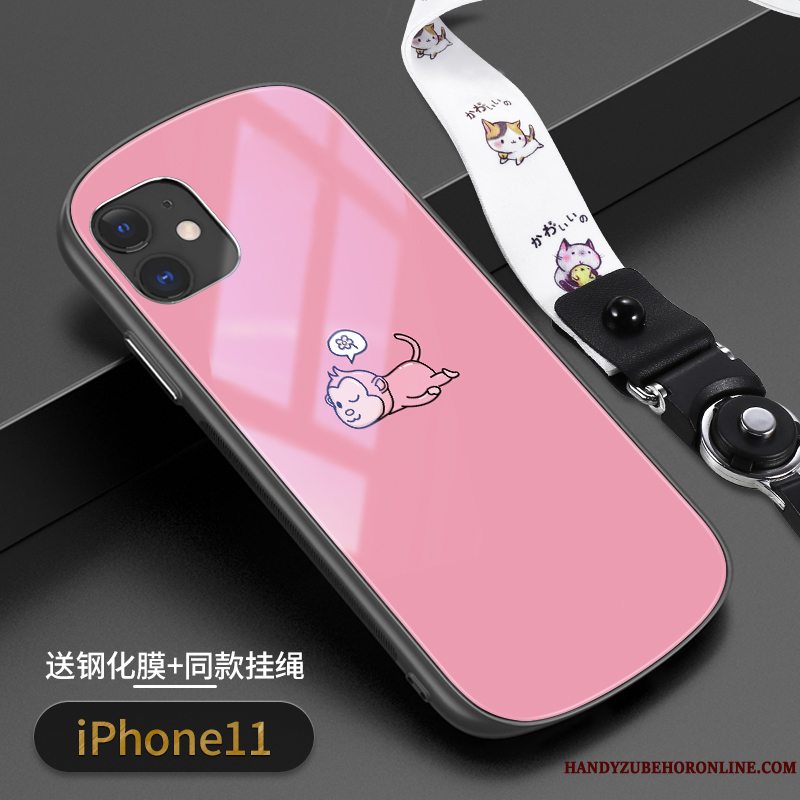 Etui iPhone 11 Tasker Anti-fald Abe, Cover iPhone 11 Cirkel Telefon