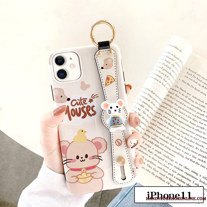 Etui iPhone 11 Tasker Anti-fald Telefon, Cover iPhone 11 Cartoon Ny Rotte