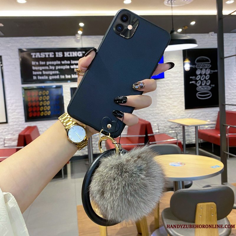 Etui iPhone 12 Læder Trendy Vind, Cover iPhone 12 Tasker Sort Kvalitet