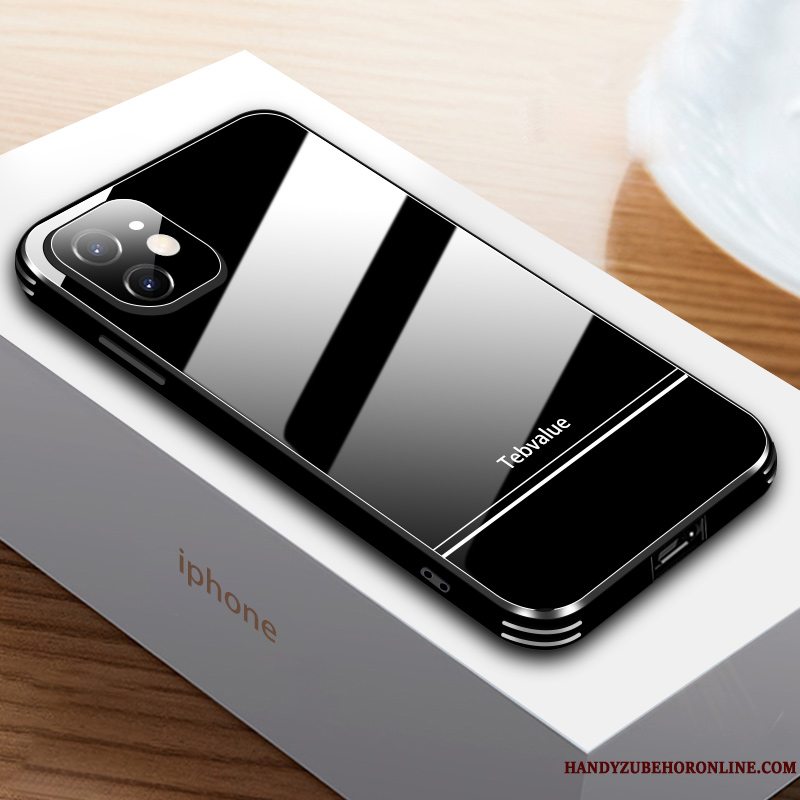 Etui iPhone 12 Mini Mode Solid Farve Anti-fald, Cover iPhone 12 Mini Tasker Af Personlighed Net Red