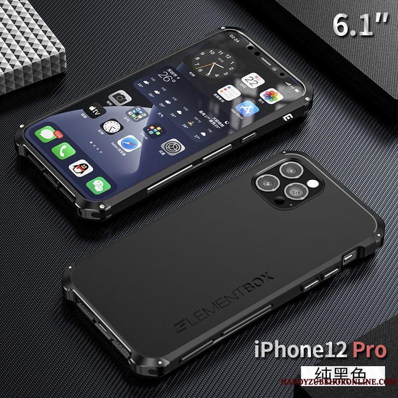 Etui iPhone 12 Pro Beskyttelse Anti-fald Blå, Cover iPhone 12 Pro Tasker Telefonny