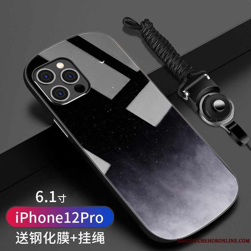 Etui iPhone 12 Pro Kreativ Vind Telefon, Cover iPhone 12 Pro Tasker Tynd Glas