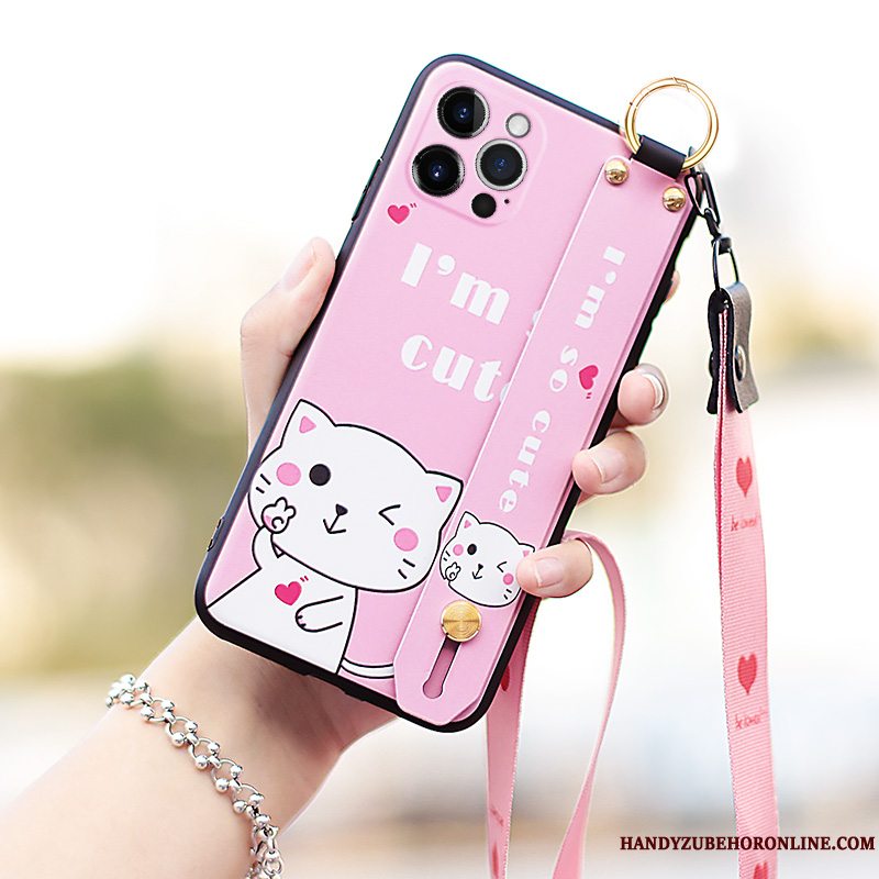 Etui iPhone 12 Pro Max Beskyttelse Hængende Ornamenter Lilla, Cover iPhone 12 Pro Max Tasker Trendy Anti-fald