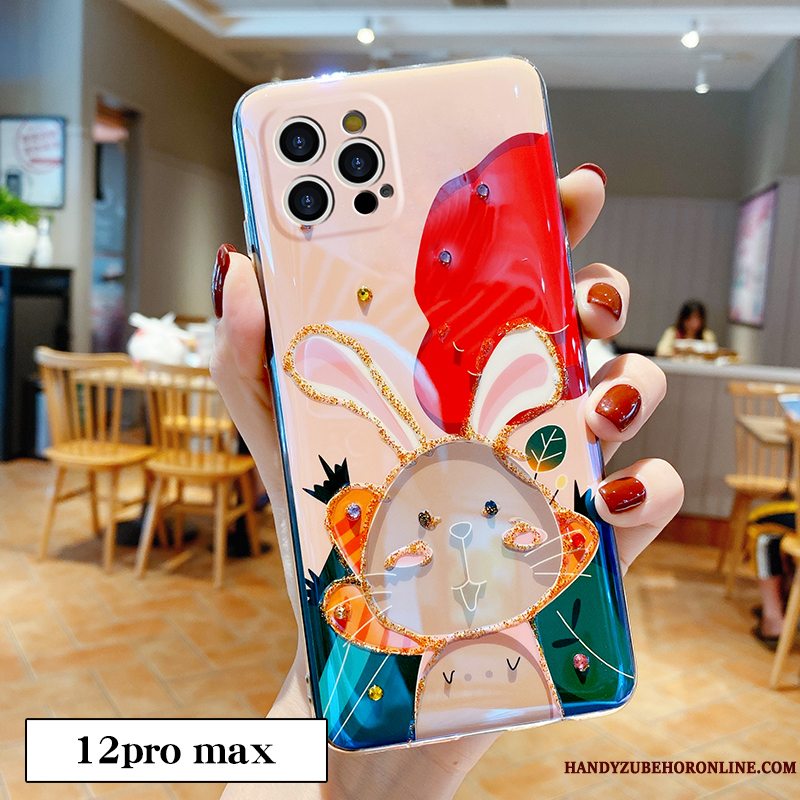 Etui iPhone 12 Pro Max Cartoon Af Personlighed Trendy, Cover iPhone 12 Pro Max Tasker Smuk Gul