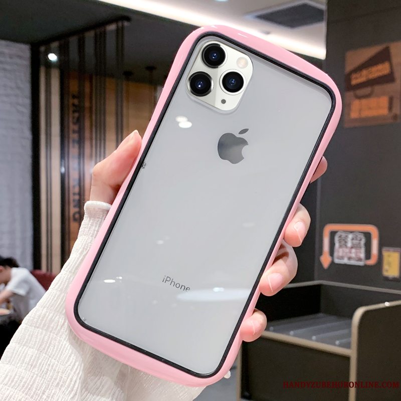 Etui iPhone 12 Pro Max Tasker Anti-fald Gennemsigtig, Cover iPhone 12 Pro Max Silikone Blå High End