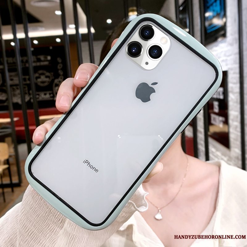 Etui iPhone 12 Pro Max Tasker Anti-fald Gennemsigtig, Cover iPhone 12 Pro Max Silikone Blå High End