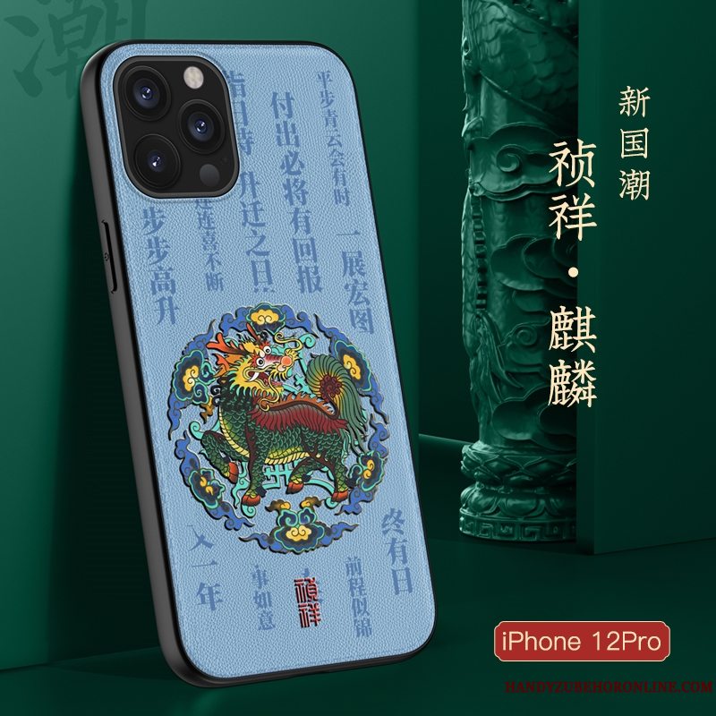 Etui iPhone 12 Pro Tasker Kinesisk Stil Telefon, Cover iPhone 12 Pro Silikone Tynd Ny