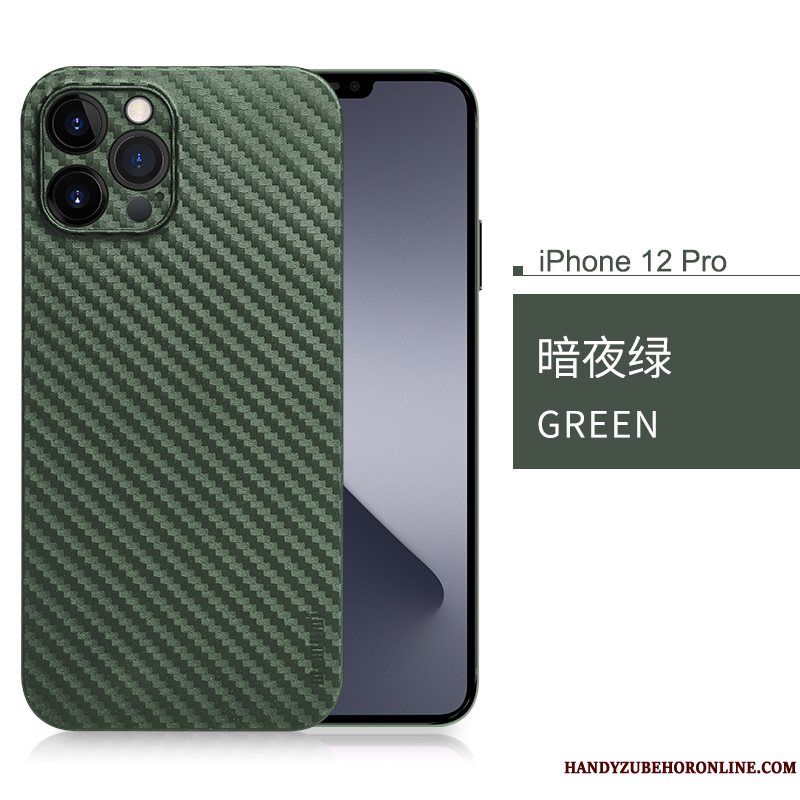 Etui iPhone 12 Pro Tasker Trendy Grøn, Cover iPhone 12 Pro Beskyttelse Telefonnubuck