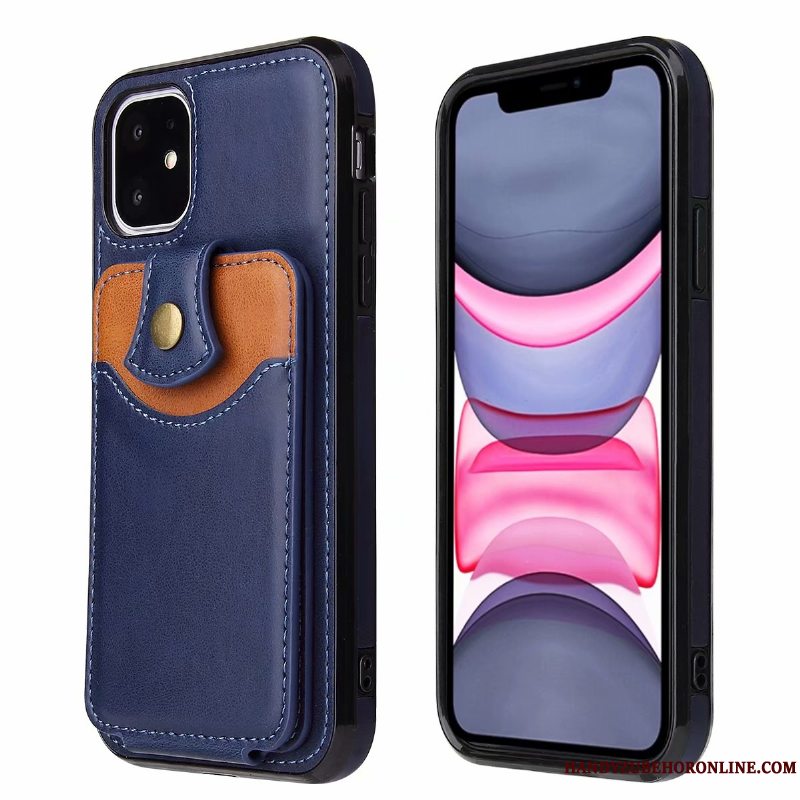 Etui iPhone 12 Tasker Anti-fald Telefon, Cover iPhone 12 Blød Kort Sort