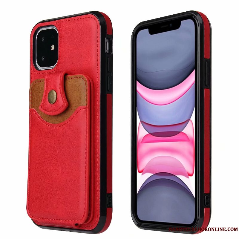 Etui iPhone 12 Tasker Anti-fald Telefon, Cover iPhone 12 Blød Kort Sort