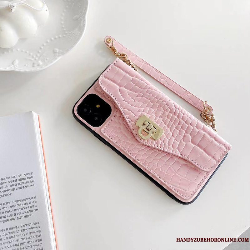 Etui iPhone 12 Tasker Hængende Ornamenter Stor, Cover iPhone 12 Kreativ Simple Kæde