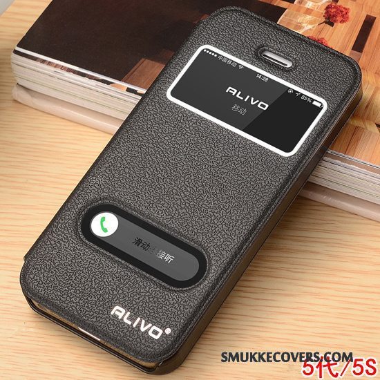 Etui iPhone 4/4s Beskyttelse Lyserød Telefon, Cover iPhone 4/4s Læder Anti-fald