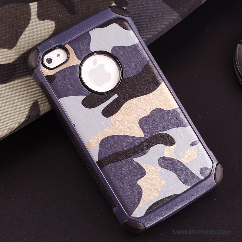 Etui iPhone 4/4s Blød Anti-fald Af Personlighed, Cover iPhone 4/4s Tasker Telefoncamouflage