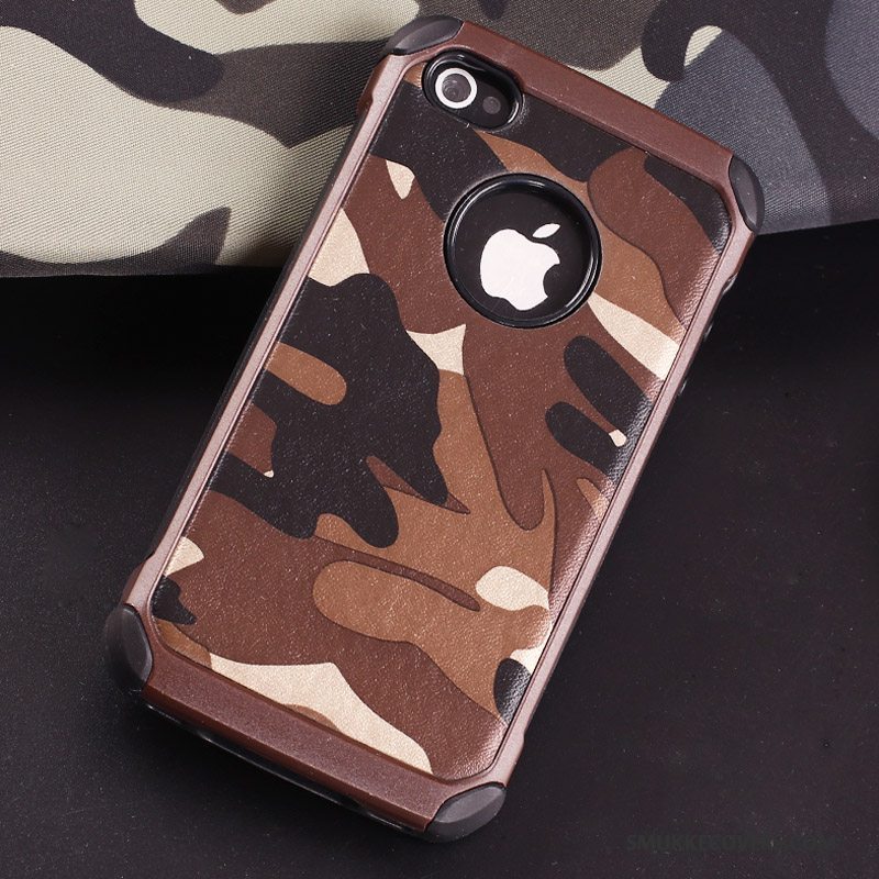 Etui iPhone 4/4s Blød Anti-fald Af Personlighed, Cover iPhone 4/4s Tasker Telefoncamouflage