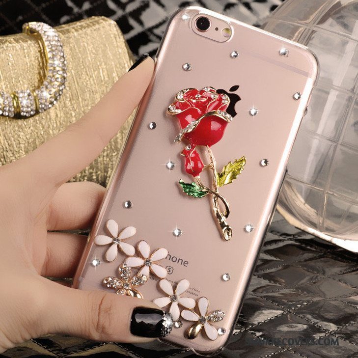 Etui iPhone 4/4s Strass Ny Rød, Cover iPhone 4/4s Beskyttelse Trend