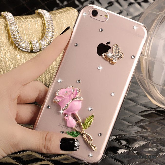 Etui iPhone 4/4s Strass Ny Rød, Cover iPhone 4/4s Beskyttelse Trend