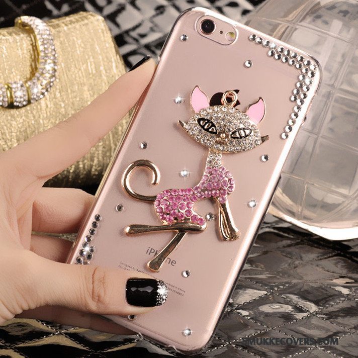 Etui iPhone 4/4s Strass Ny Rød, Cover iPhone 4/4s Beskyttelse Trend