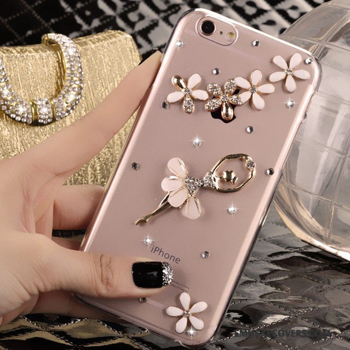 Etui iPhone 4/4s Strass Ny Rød, Cover iPhone 4/4s Beskyttelse Trend