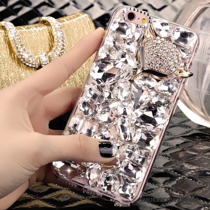 Etui iPhone 4/4s Strass Sølv Smuk, Cover iPhone 4/4s Krystal Trend