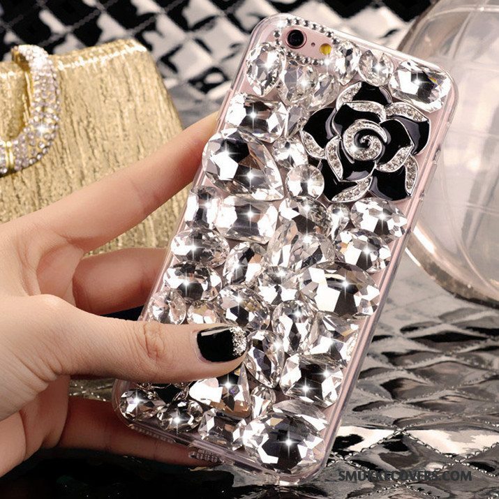 Etui iPhone 4/4s Strass Sølv Smuk, Cover iPhone 4/4s Krystal Trend