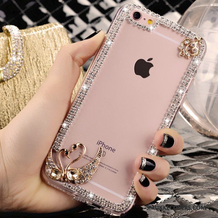 Etui iPhone 4/4s Strass Trend Lyserød, Cover iPhone 4/4s Smuk Krystal