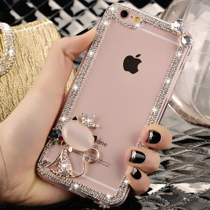 Etui iPhone 4/4s Strass Trend Lyserød, Cover iPhone 4/4s Smuk Krystal