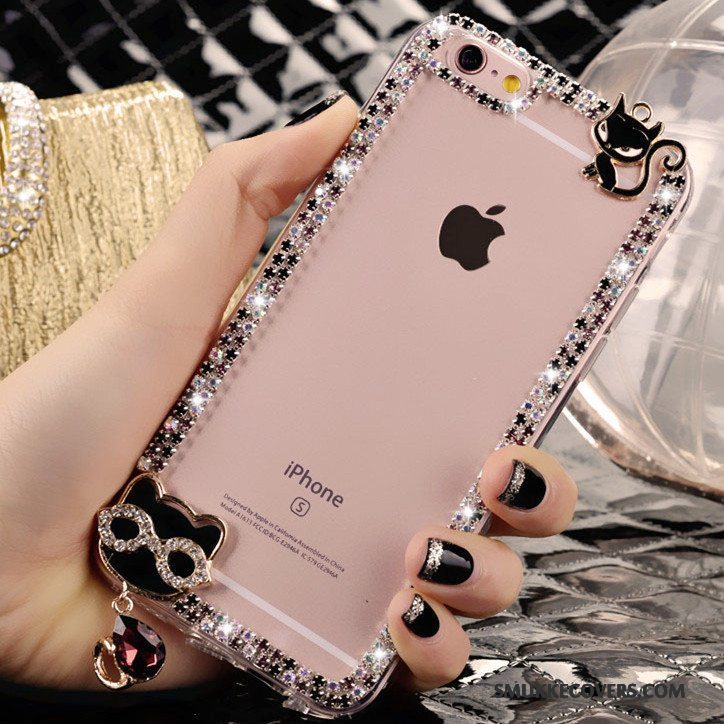 Etui iPhone 4/4s Strass Trend Lyserød, Cover iPhone 4/4s Smuk Krystal