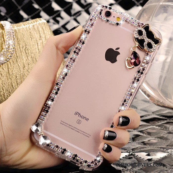 Etui iPhone 4/4s Strass Trend Lyserød, Cover iPhone 4/4s Smuk Krystal