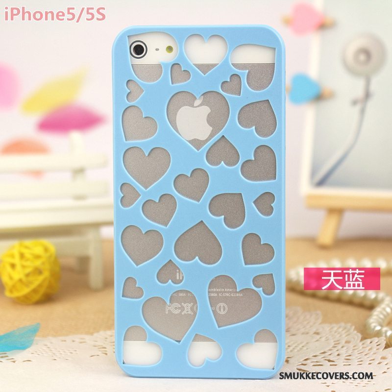 Etui iPhone 5/5s Beskyttelse Carving Let Tynd, Cover iPhone 5/5s Telefonrose