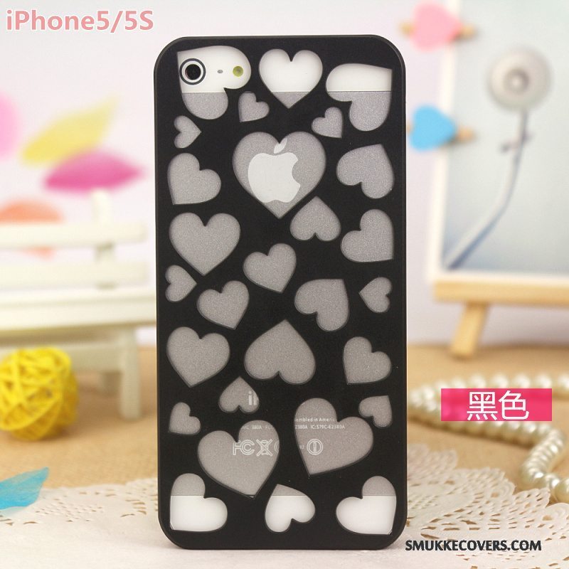 Etui iPhone 5/5s Beskyttelse Carving Let Tynd, Cover iPhone 5/5s Telefonrose