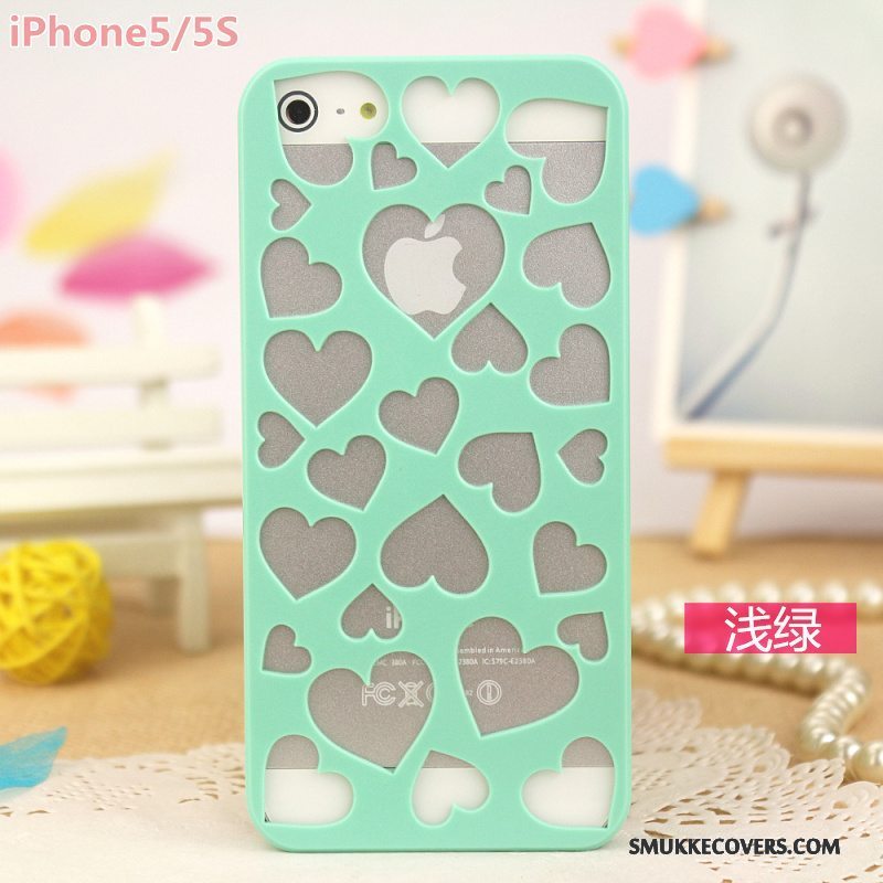 Etui iPhone 5/5s Beskyttelse Carving Let Tynd, Cover iPhone 5/5s Telefonrose