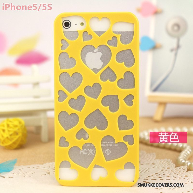 Etui iPhone 5/5s Beskyttelse Carving Let Tynd, Cover iPhone 5/5s Telefonrose