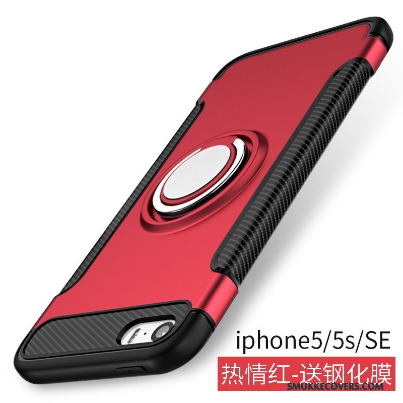 Etui iPhone 5/5s Beskyttelse Hård Af Personlighed, Cover iPhone 5/5s Kreativ Anti-fald Mørkeblå