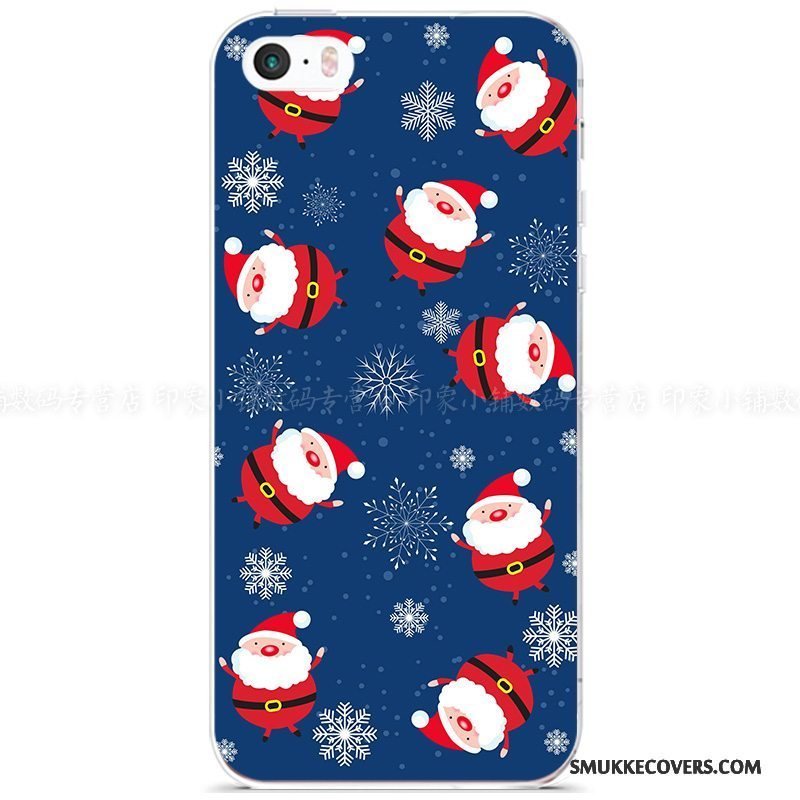 Etui iPhone 5/5s Beskyttelse Jul Hjorte, Cover iPhone 5/5s Blød Europa Elskeren