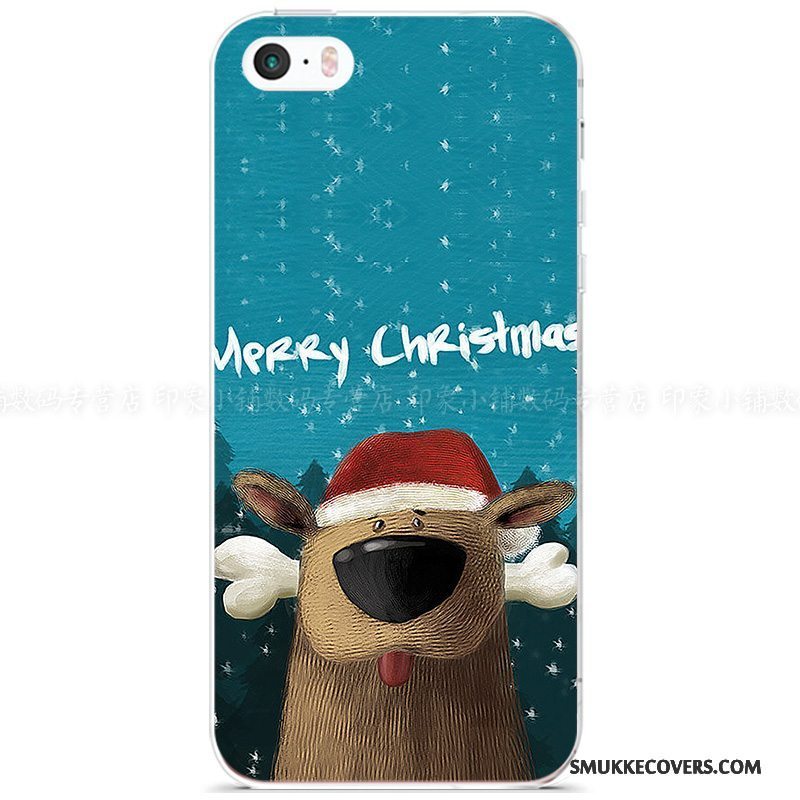 Etui iPhone 5/5s Beskyttelse Jul Hjorte, Cover iPhone 5/5s Blød Europa Elskeren